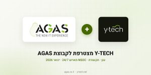 Y-TECH מצטרפת לקבוצת AGAS — הלוגואים של AGAS ו-Y-TECH